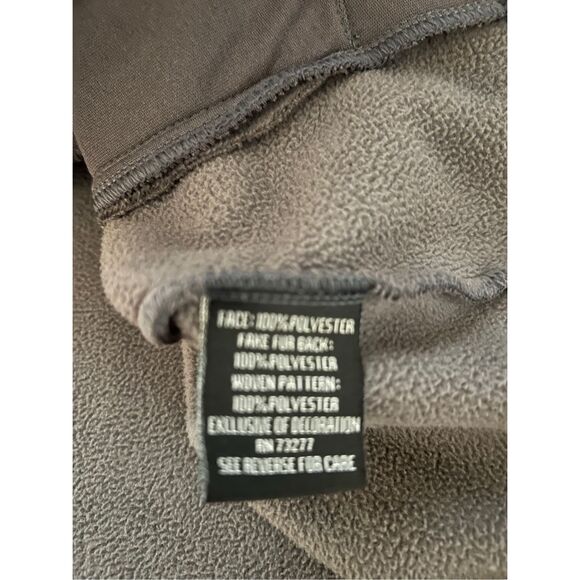 Fila Sport Soft Fleece Jacket Gray Full Zip Up Colorful Size L - Picture 12 of 13